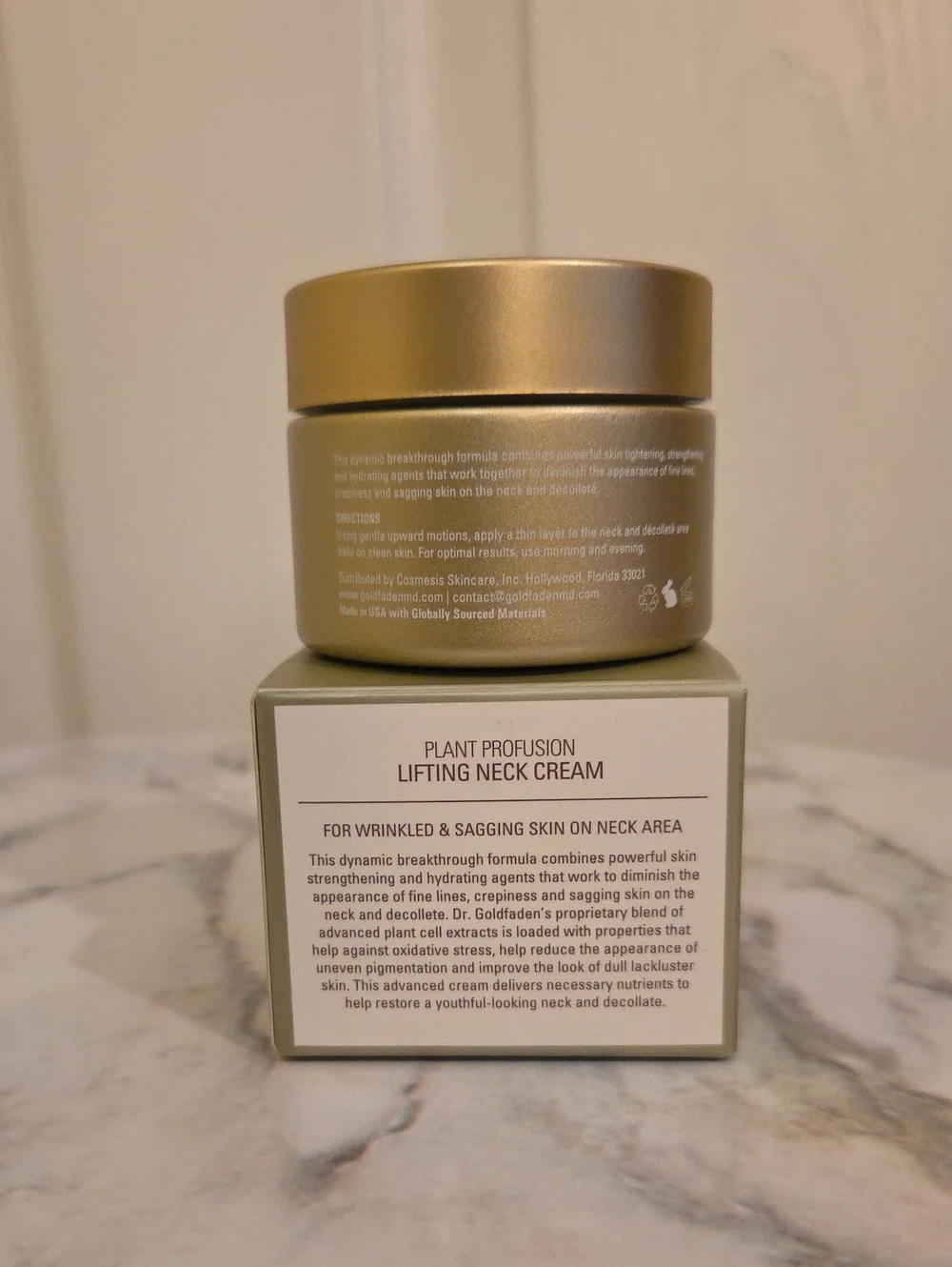 GOLDFADEN MD Plant Profusion Neck Cream